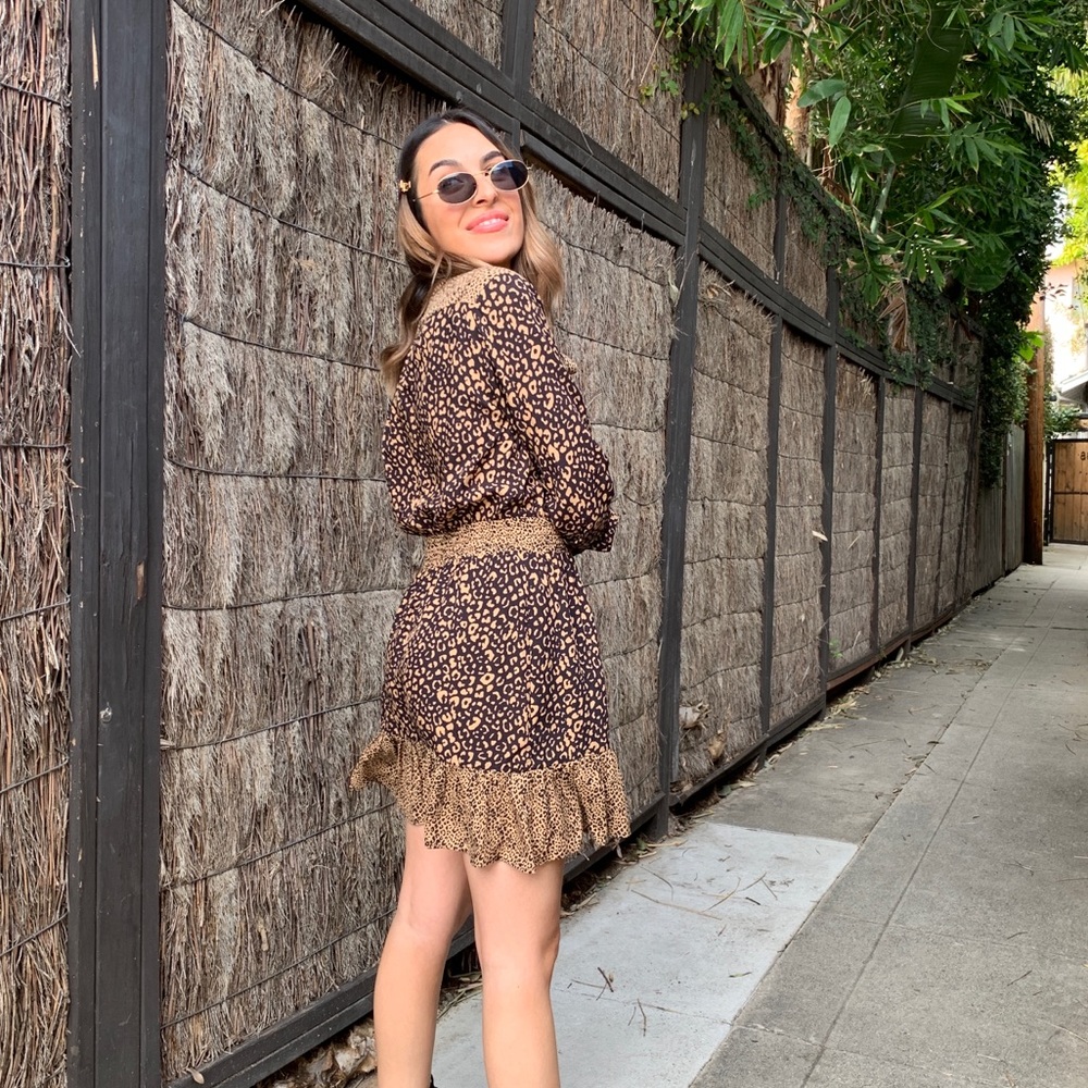 Zara leopard print dress